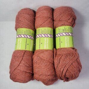 Lot of 6 Skeins Vintage Columbia Minerva Glimmer Sports Weight Yarn